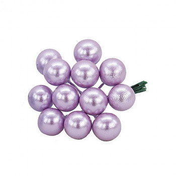 デコレーション 12MMパールベリー(12本x12束) E6338 LAVENDER（14）