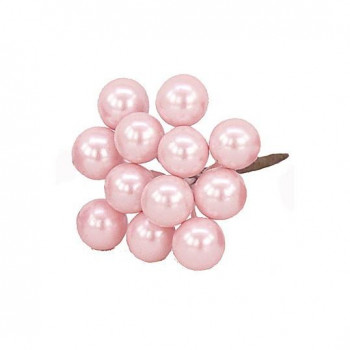 デコレーション 12MMパールベリー(12本x12束) E6338 LT.PINK（22）