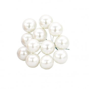 デコレーション 16MMパールベリー(12本x12束) E6339 WHITE（01）