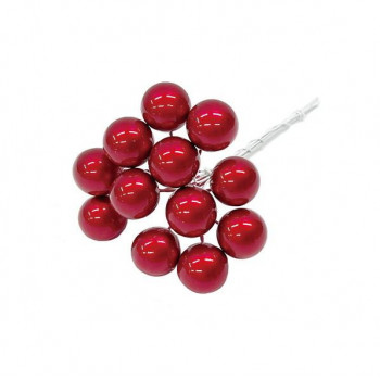 デコレーション 16MMパールベリー(12本x12束) E6339 RED（03）