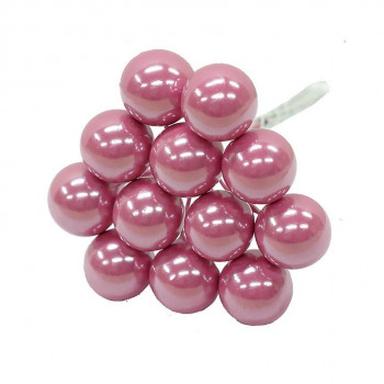 デコレーション 16MMパールベリー(12本x12束) E6339 DK.PINK（21）
