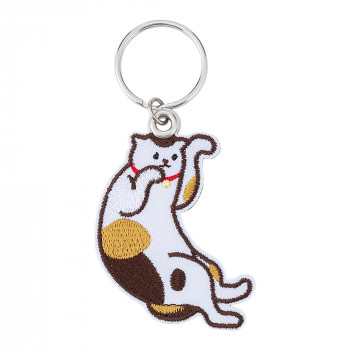りぶはあと　ステッチキーリング みけねこ 42121-02