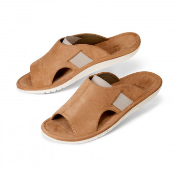 ホンシュ インドアサンダル スリッパ fit  it BASIC M Brown NE105240M2