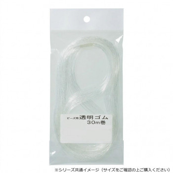 川村製紐工業 金天馬 透明ゴム　1.5mm　 30m綛 クリア KW91125