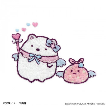 オリムパス はってはじめる刺しゅうキット すみっコぐらし しろくま・ふろしき(天使なえびてんアイドル) Z-6
