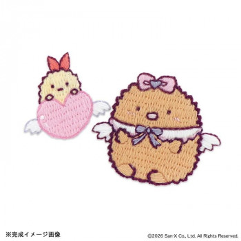 オリムパス はってはじめる刺しゅうキット すみっコぐらし とんかつ・エビふらいのしっぽ(天使なえびてんアイドル) Z-8