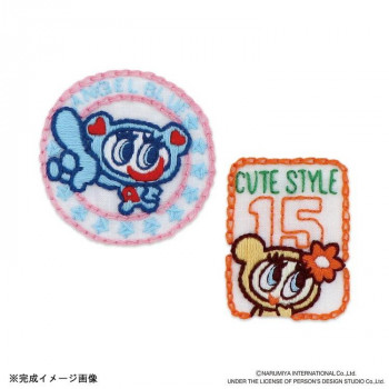 オリムパス はってはじめる刺しゅうキット ANGEL BLUE ナカムラくん＆ハナちゃんA Z-54