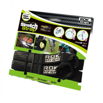ROKstraps ロックストラップ MC ストレッチストラップ 2本セット ブラック ROK00025