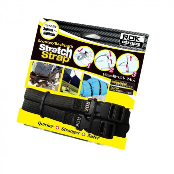 ROKstraps ロックストラップ BP ストレッチストラップ 2本セット ブラック ROK00308