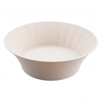 KIBi　日本製　割れにくいおしゃれな食器　滝 アイボリー φ150mm×50mm　深皿　10391-3