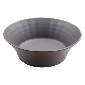 KIBi　日本製　割れにくいおしゃれな食器　滝 グレー φ150mm×50mm　深皿　10392-0