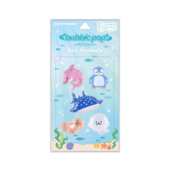 bubble pop　デコレーションステッカーシール　海のいきもの　GMD-44C