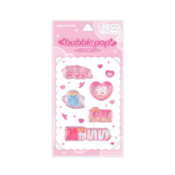 bubble pop　デコレーションステッカーシール　ピンク　GMD-45PK