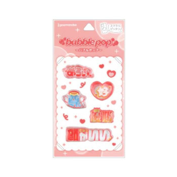 bubble pop　デコレーションステッカーシール　レッド　GMD-45RD