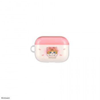 mofusand AirPods Pro(第3世代)対応 ソフトケース ピンク　MOFU-108B