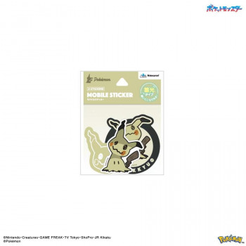 ポケットモンスター 蓄光モバイルステッカー ミミッキュ　PKE-02E