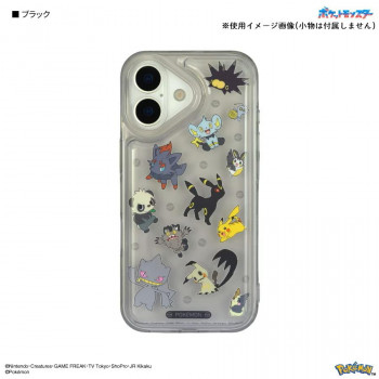 ポケットモンスター IIIIfit Clear iPhone17 対応 ケース ブラック　PKE-22BK
