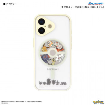 ポケットモンスターIIIIfitプランプフレームiPhone17 MagSafe対応ケース アイボリーPKE-28IV