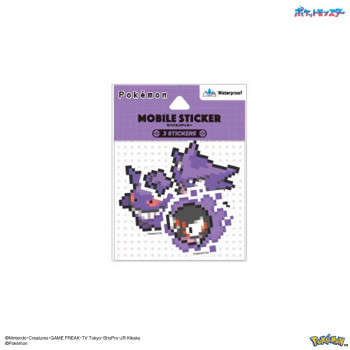 ポケットモンスター モバイルステッカーシール　ゴース＆ゴースト＆ゲンガー　POKE-989E