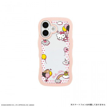 サンリオ iPhone17 対応 うねうねフレームケース ハローキティ　SANG-621KT