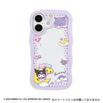 サンリオ iPhone17 対応 うねうねフレームケース クロミ　SANG-621KU