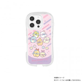 すみっコぐらし iPhone16 Pro 対応 クリスタルクリアケース　アイドル　SMK-197A