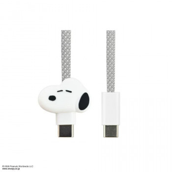 ピーナッツスヌーピー PD60W対応USB2.0Type-Cマスコットマグネットケーブル スヌーピーSNGG-203A