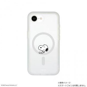 ピーナッツスヌーピー プランプフレームiPhone17e/16eMagSafe対応ケース　スヌーピーSNGG-229A