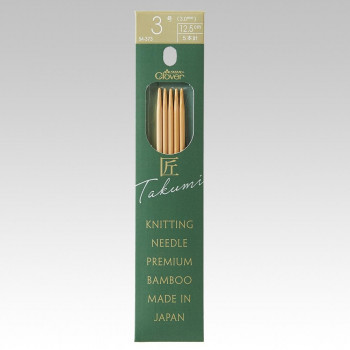 クロバー　「匠」ミニ　5本針(12.5cm)　3号・54-373