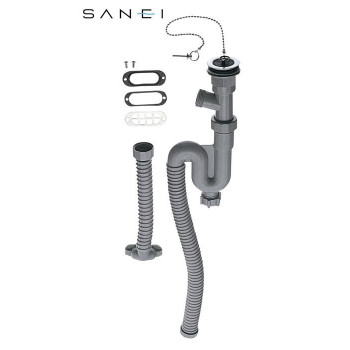 三栄水栓　SANEI　ホーロー用トラップホース　PH787-32