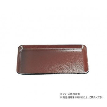 ノンスリップ耐熱トレー 木目長手盆 尺6 茶SL 16010840
